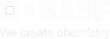Logo de BASF con eslogan We create chemistry empresa líder en innovación química