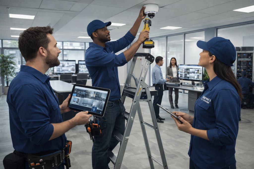 sistema de videovigilancia empresarial instalado en bogotá